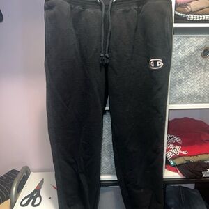Champion Black Joggers with Logo